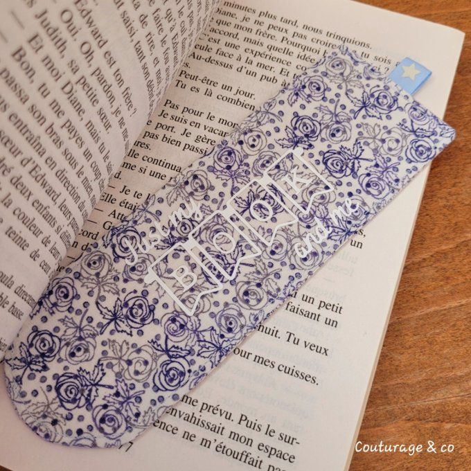 Marque Page Liberty Darcie Bleu 